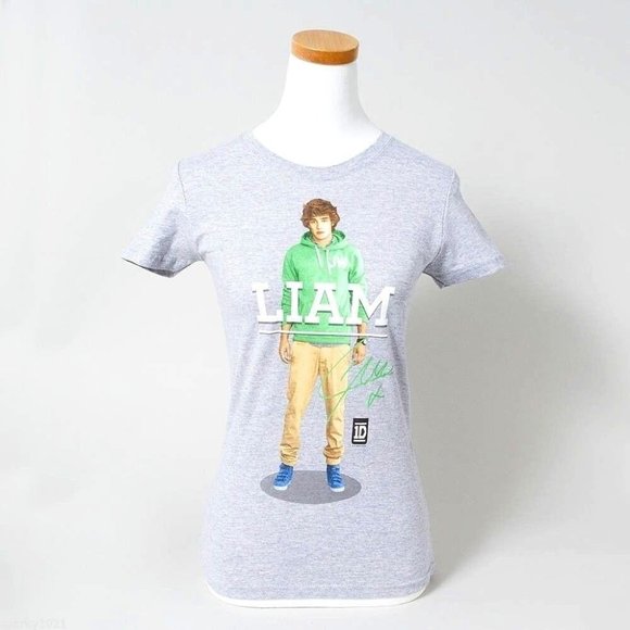 One Direction 1D Liam Standing Pose Grey Skinny Fit T-Shirt Junior Size Large - Picture 8 of 8